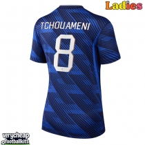 France Aurelien Tchouameni #8 Replica Home Shirt Ladies World Cup 2026 Short Sleeve